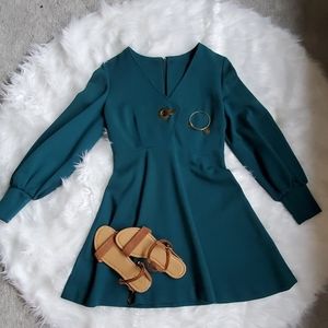 70's green dress